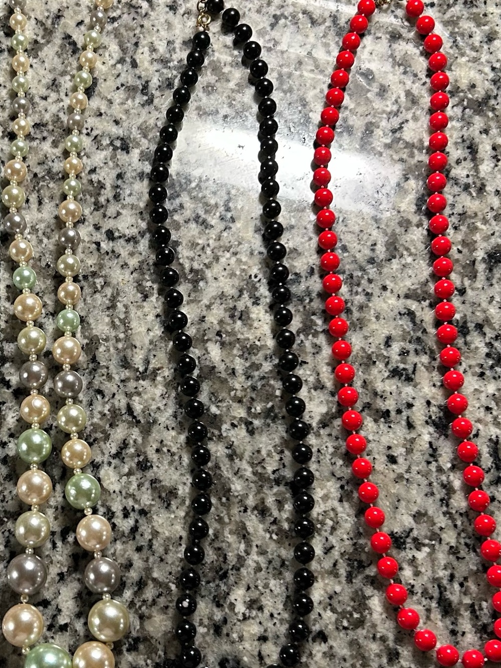 Vintage Strands Pearl Necklaces X 3